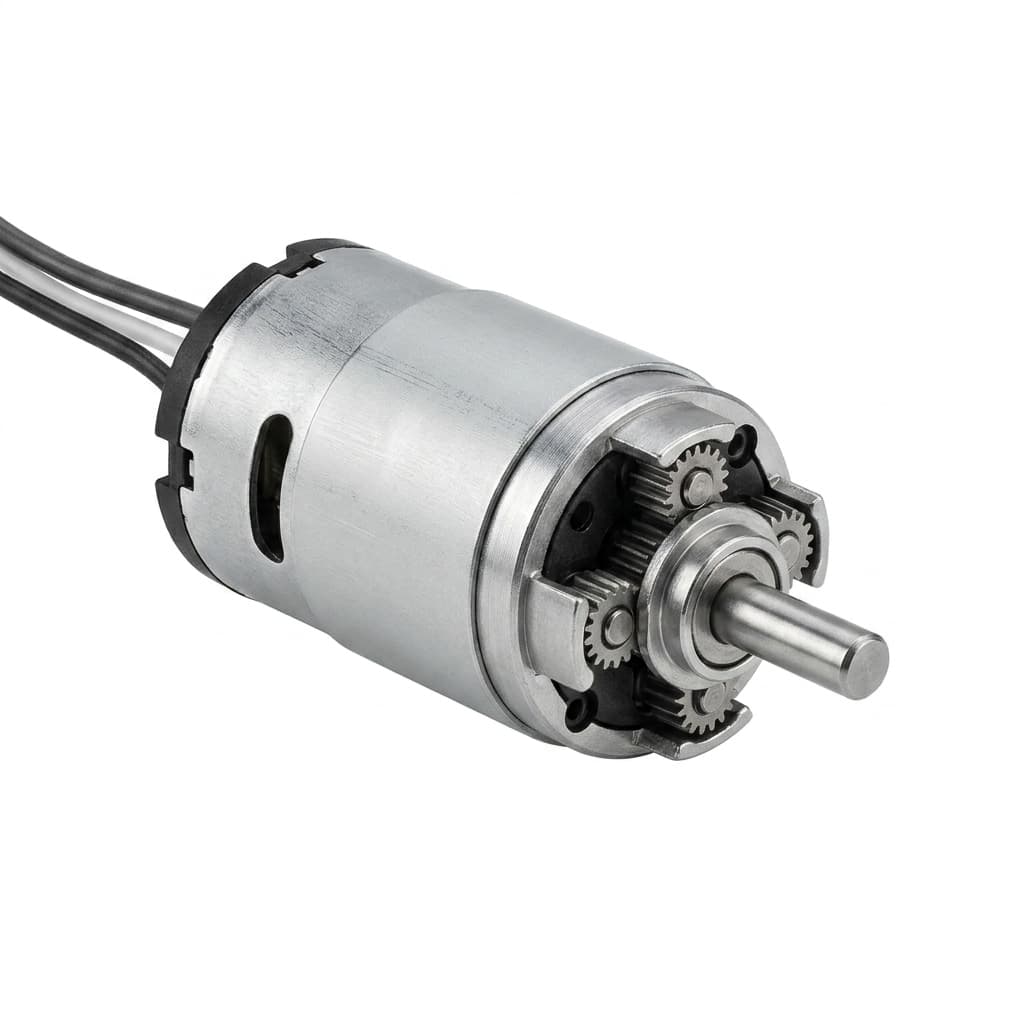 Encoder micro planetary gear motor with rear feedback module for closed-loop control