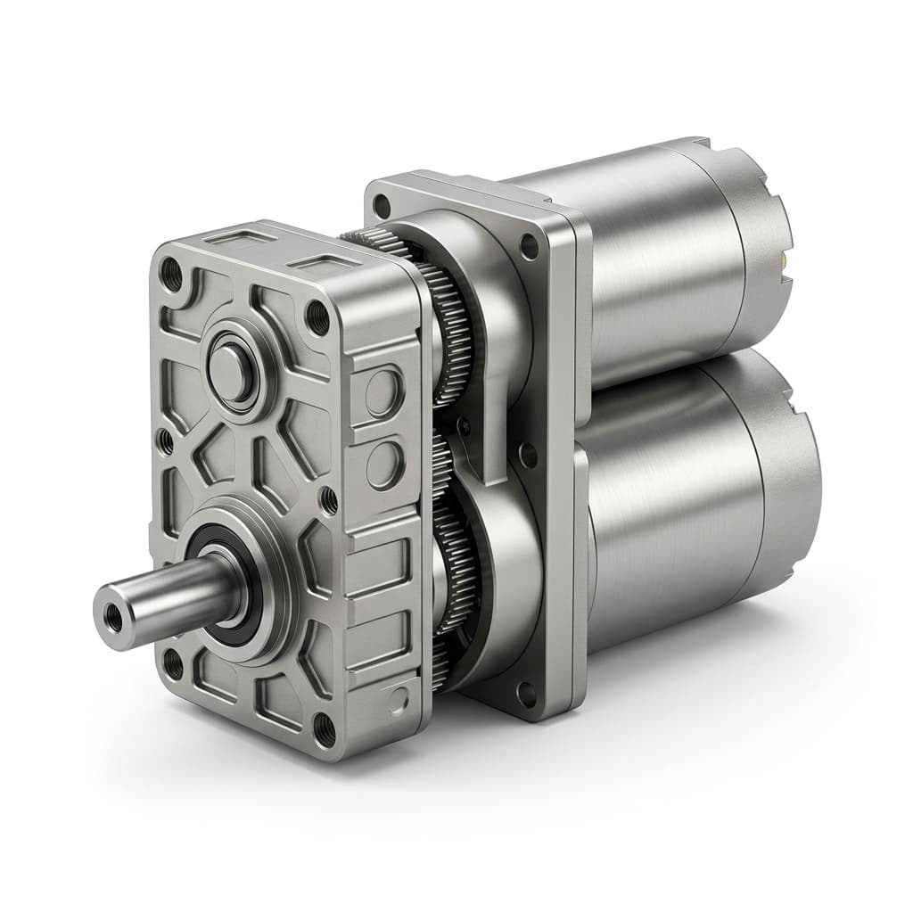 Low-noise planetary gear motor for indoor access control and vending release module